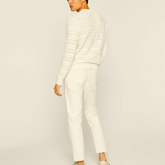 Cropped Straight Jeans - Brand New - NEVER WORN - Ivory - Picture 2 of 5